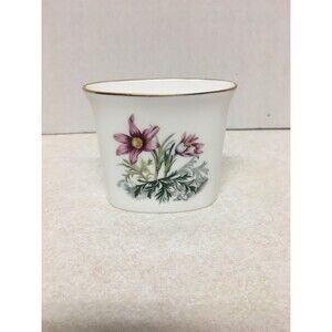ROYAL WORCESTER ENGLAND 1960s FINE BONE CHINA FLORAL Narrow Posy Vase Floral